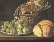 Melendez, Luis Eugenio Still Life with Figs (mk05) Norge oil painting reproduction